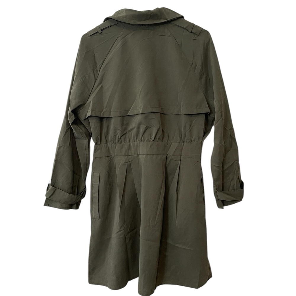 Hem & Thread Olive Green Jacket Utility Dress Medium - Picture 3 of 7